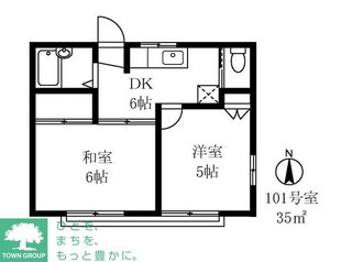 リッツ久が原A棟の物件間取画像